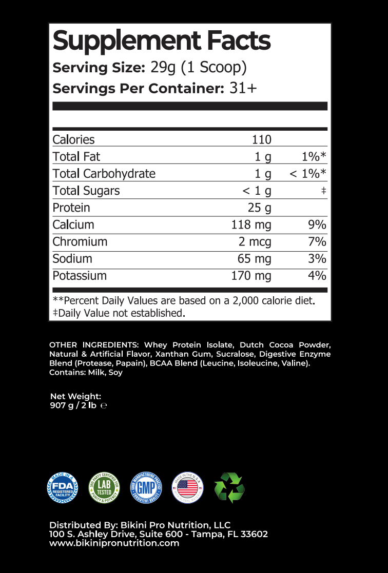Bikini Pro Whey Isolate (Chocolate)